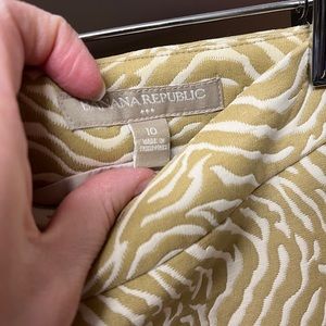 Zebra Print Skirt from Banana Republic